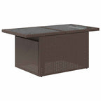vidaXL Gartensofa-set mit Speicher mit Kissen 11 pcs Braun Poly-Rattan