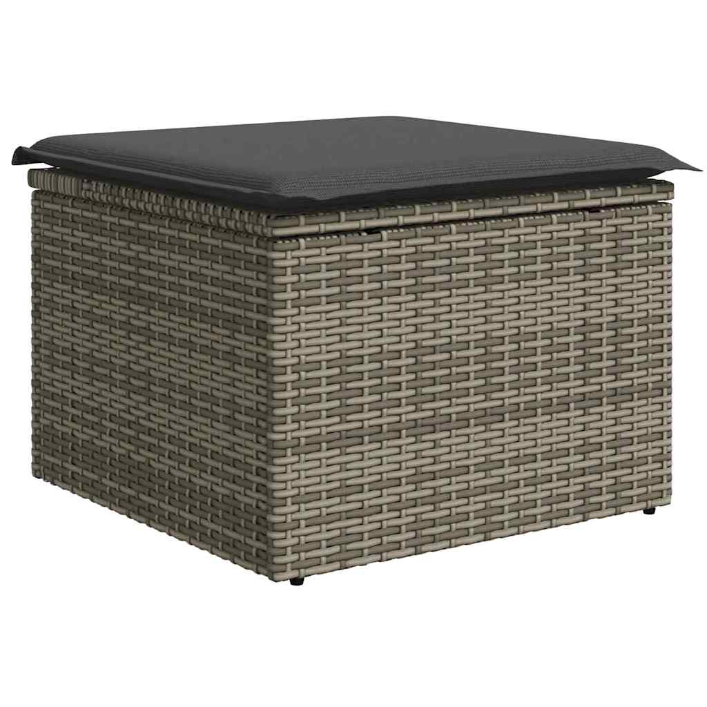 vidaXL Garten-Sofa-Set mit Kissen 6 pcs Grau