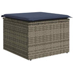 vidaXL Gartensofa-set 8 pcs Grau und Marineblau Poly-Rattan