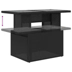 vidaXL Garten-Sofa-Set mit Kissen mit Speicher 6 pcs Schwarz und Creme
