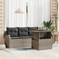 vidaXL Garten-Sofa-Set 5 pcs Grau