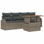 vidaXL Garten-Sofa-Set 5 pcs Grau