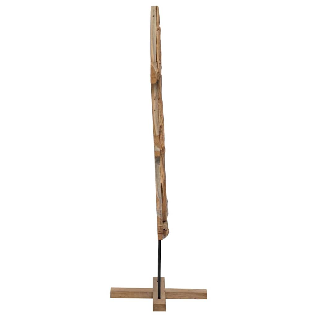 vidaXL Weihnachtsbaum mit Ständer Braun 90 cm Massivholz Teak