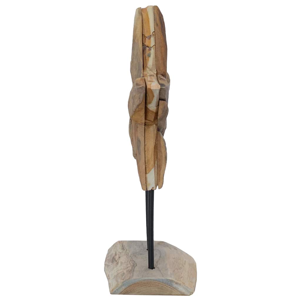 vidaXL Weihnachtsstern Braun 31 x 15 x 46 cm Massivholz Teak