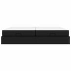 vidaXL Bettgestell mit Matratze mit Matratze 2 pcs Schwarz PVC