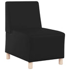 vidaXL Modulares Armfreies Sofa 2 pcs Schwarz 55 x 74 x 82 cm