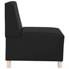 vidaXL Modulares Armfreies Sofa 2 pcs Schwarz 55 x 74 x 82 cm