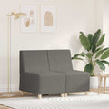 vidaXL Modulares Armfreies Sofa 2 pcs Schwarz 55 x 74 x 82 cm