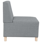 vidaXL Modulares Armfreies Sofa 3 pcs Hellgrau 55 x 74 x 82 cm Stoff