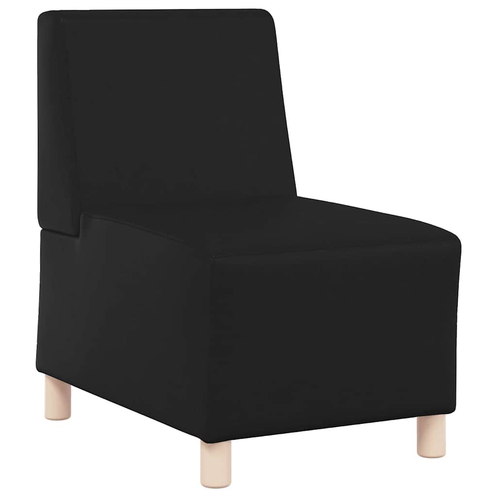 vidaXL Modulares Armfreies Sofa 3 pcs Schwarz 55 x 74 x 82 cm