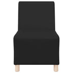 vidaXL Modulares Armfreies Sofa 3 pcs Schwarz 55 x 74 x 82 cm
