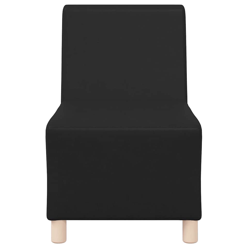 vidaXL Modulares Armfreies Sofa 3 pcs Schwarz 55 x 74 x 82 cm