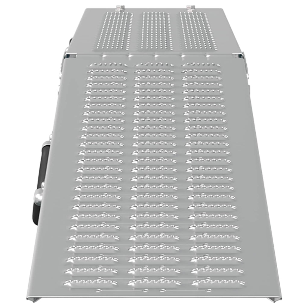 vidaXL Faltbare Rampe 200kg pro Rampe 2 pcs Silber 166 x 23 x 4,5 cm