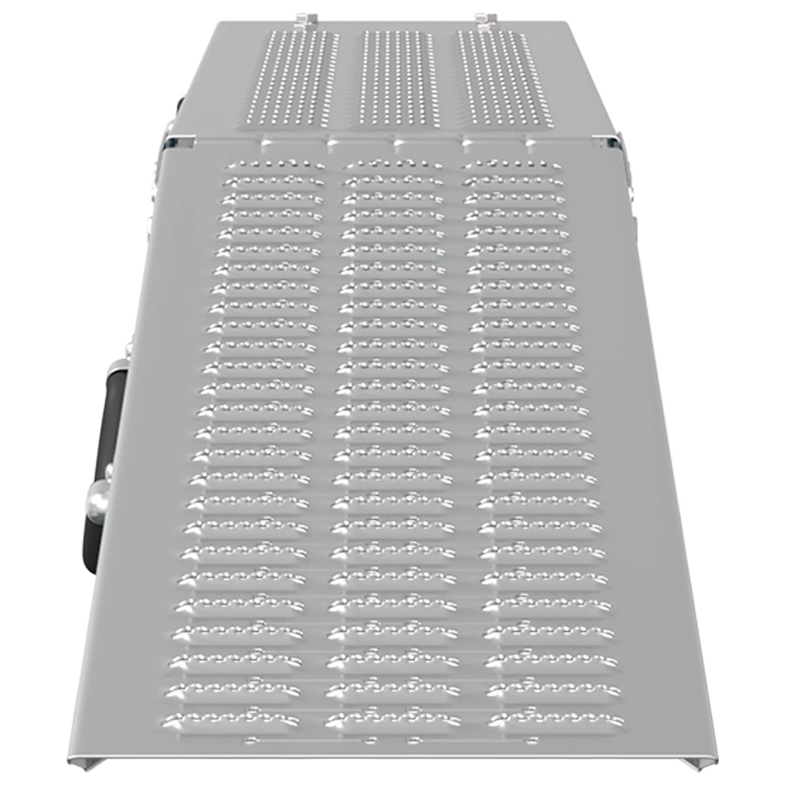 vidaXL Faltbare Rampe 200kg pro Rampe 2 pcs Silber 166 x 23 x 4,5 cm