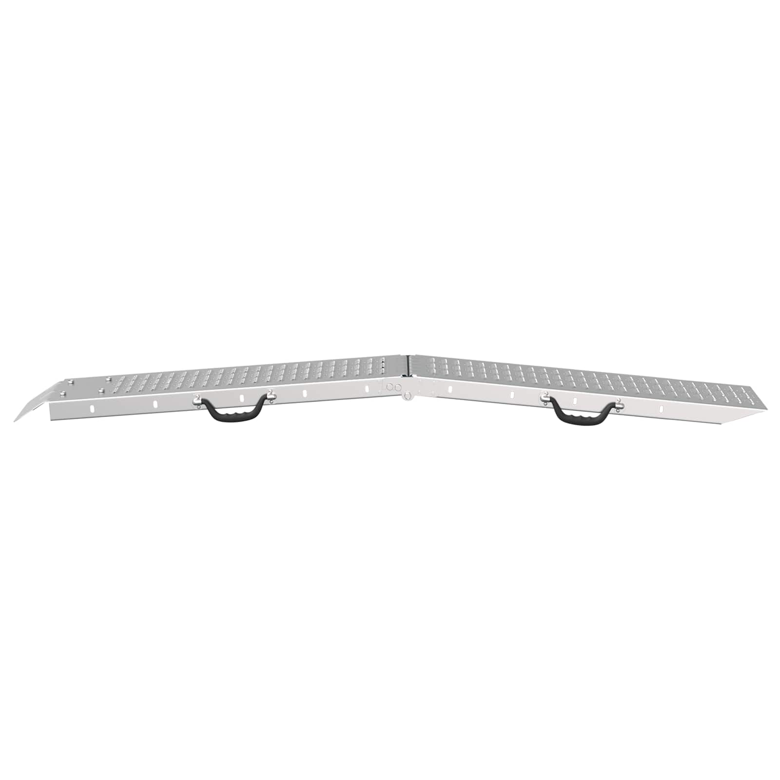 vidaXL Faltbare Rampe 200kg pro Rampe 2 pcs Silber 166 x 23 x 4,5 cm