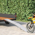 vidaXL Faltbare Rampe 200kg pro Rampe Silber 186 x 23 x 4,5 cm