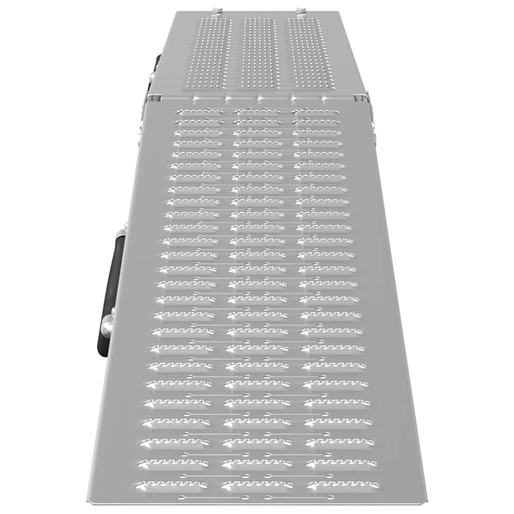 vidaXL Faltbare Rampe 200kg pro Rampe Silber 186 x 23 x 4,5 cm
