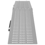 vidaXL Faltbare Rampe 200kg pro Rampe 2 Stk. Silber 186 x 23 x 4,5 cm