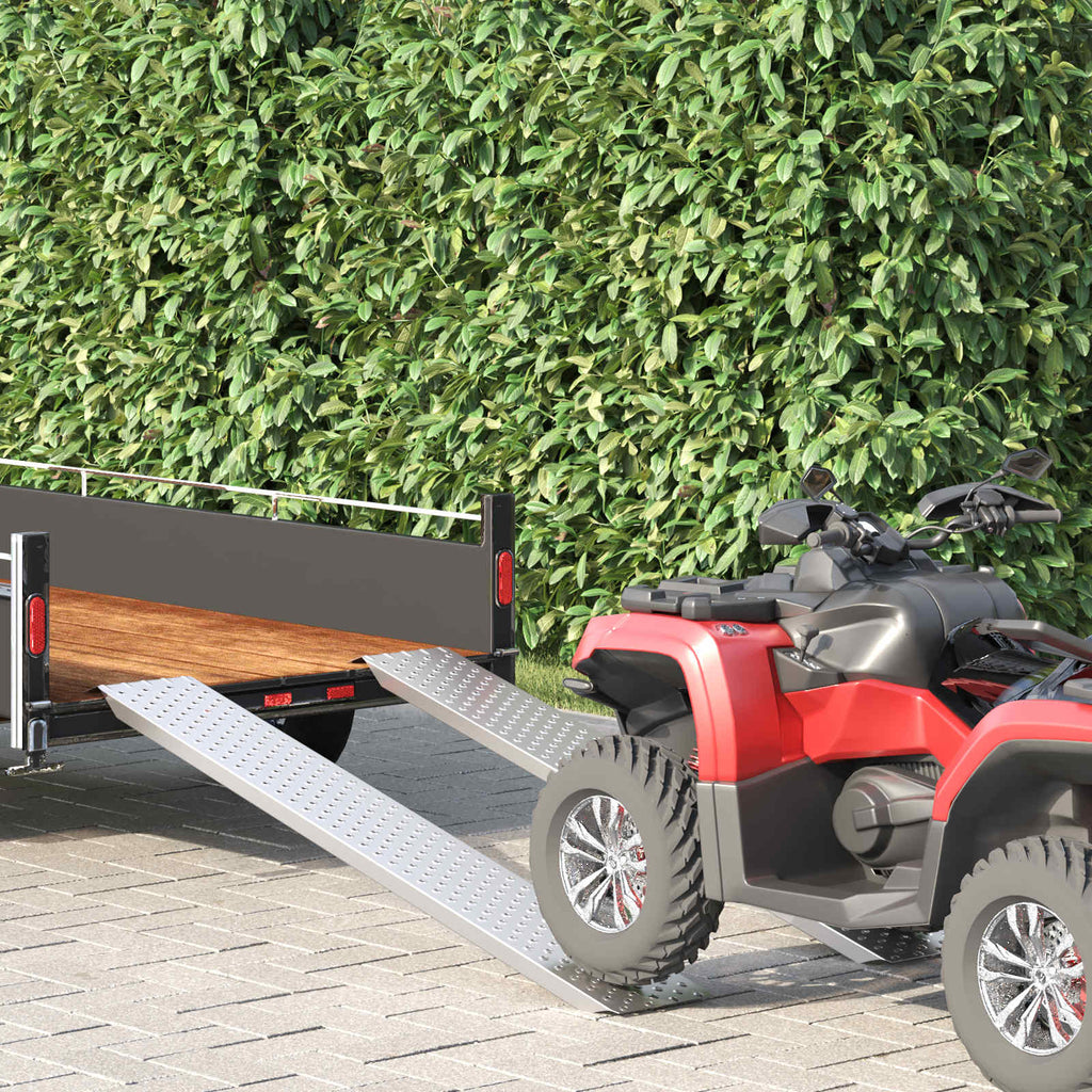 vidaXL Lade Rampe 200 kg Silber 159 x 23 x 5 cm Verzinkter Stahl