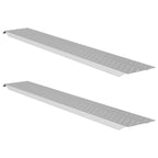 vidaXL Lade Rampe 200 kg Silber 159 x 23 x 5 cm Verzinkter Stahl