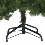 vidaXL Künstlicher klappbarer Weihnachtsbaum Grün 150 cm PVC, Stahl