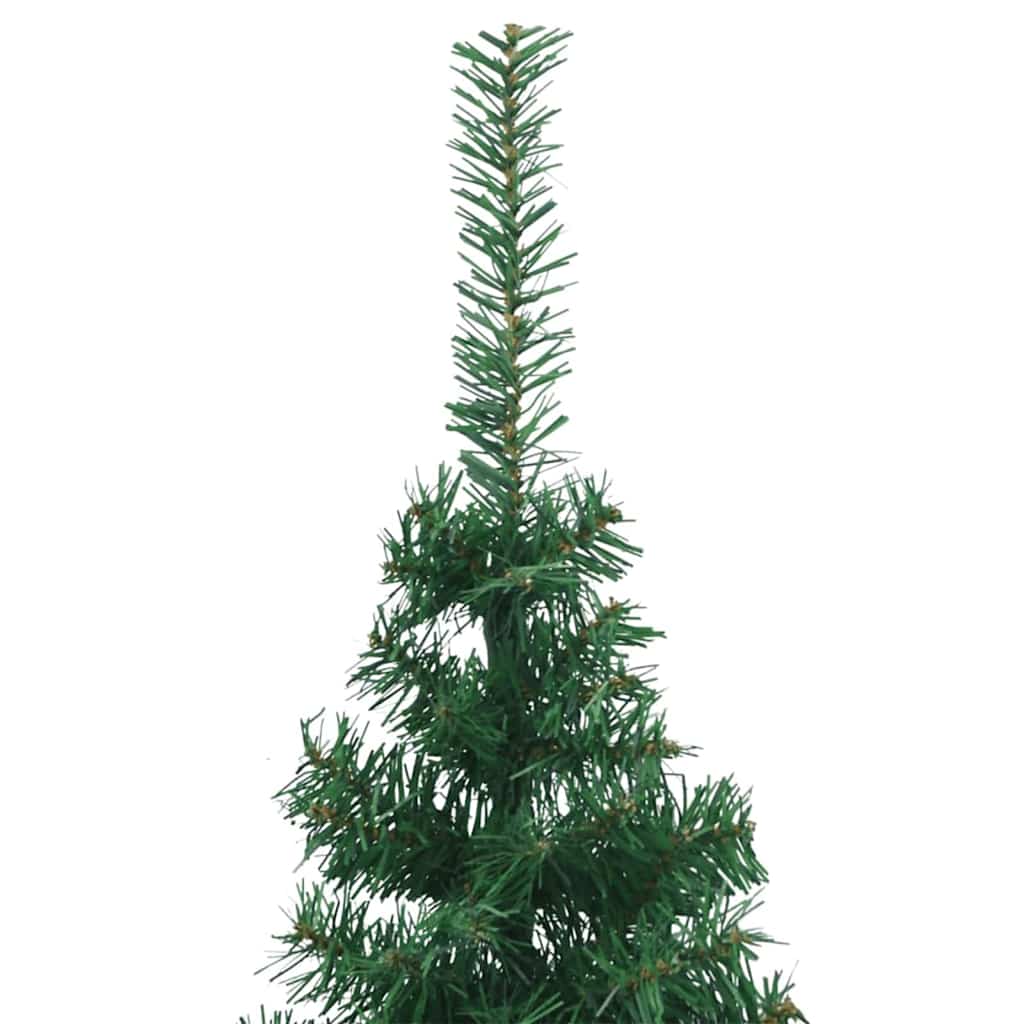 vidaXL Eckiger künstlicher Weihnachtsbaum Grün 180 cm PVC und Metall