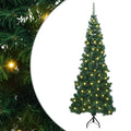 vidaXL Eckiger künstlicher Weihnachtsbaum Grün 180 cm PVC und Metall