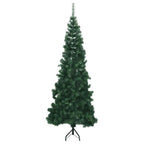 vidaXL Eckiger künstlicher Weihnachtsbaum Grün 180 cm PVC und Metall
