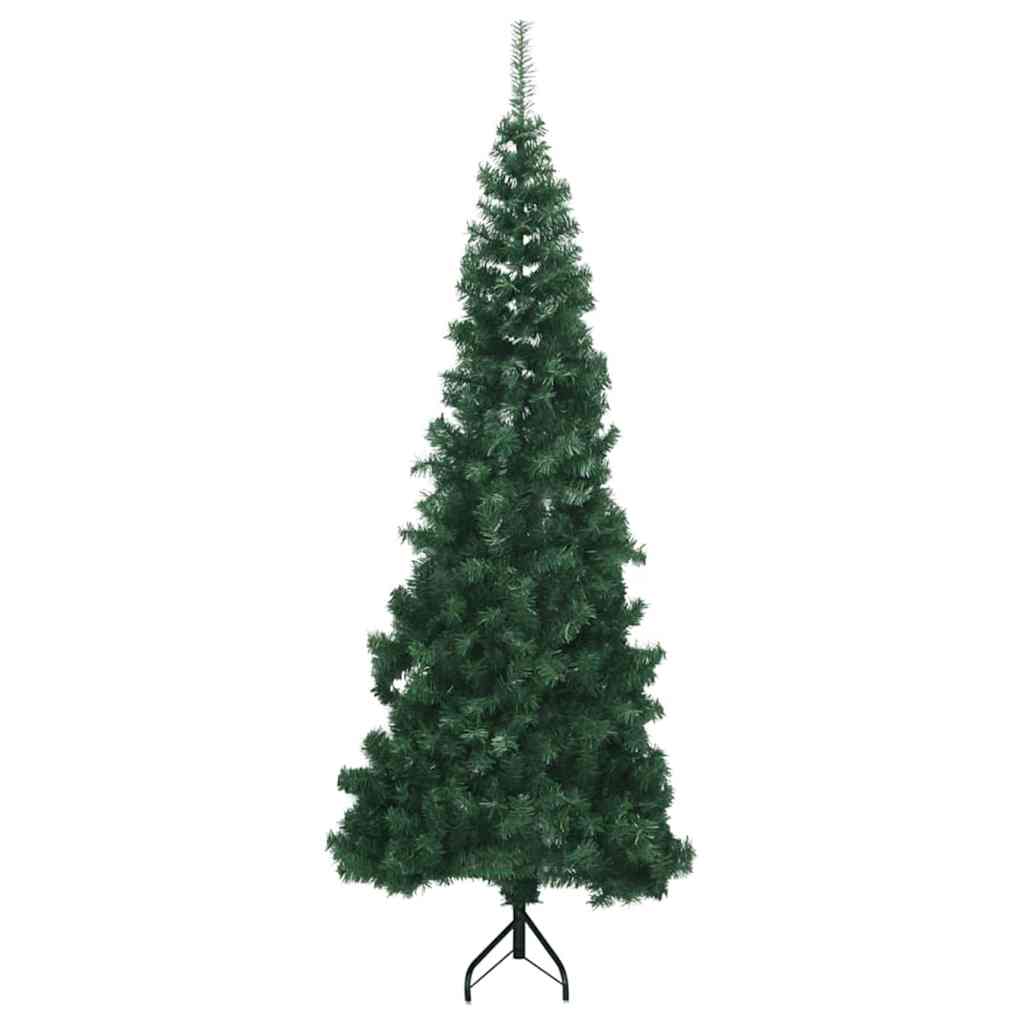 vidaXL Eckiger künstlicher Weihnachtsbaum Grün 180 cm PVC und Metall