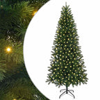 vidaXL Künstlicher Weihnachtsbaum mit 300 LEDs Grün 180 cm PE und PVC
