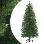 vidaXL Künstlicher Weihnachtsbaum Grün 120 cm PVC, PE und Stahl