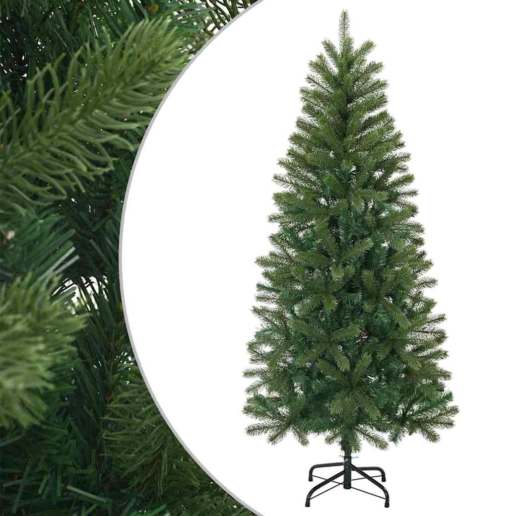 vidaXL Künstlicher Weihnachtsbaum Grün 120 cm PVC, PE und Stahl