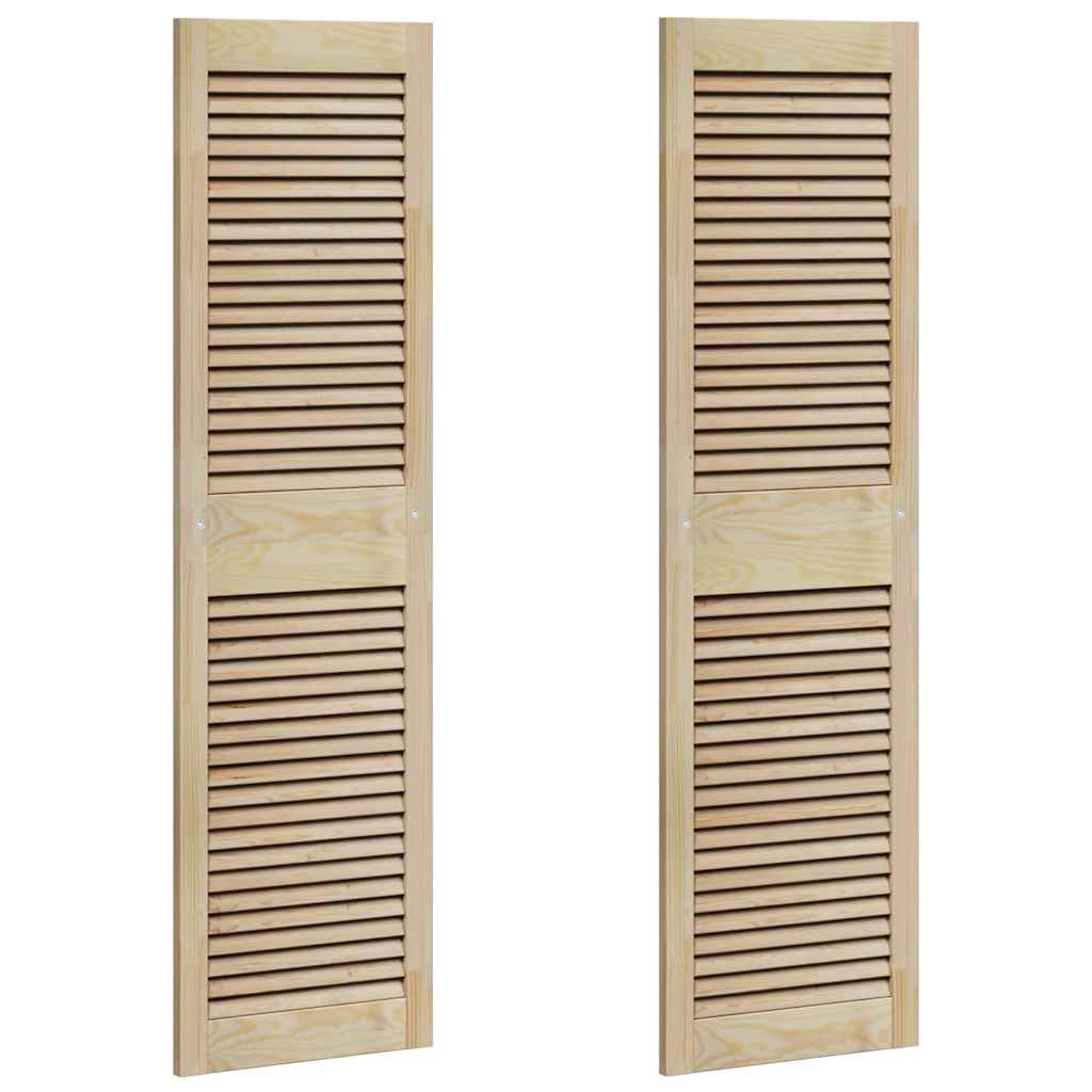 vidaXL Schranktür mit Tür 2 pcs Natur 140,5 x 2,1 x 39,5 cm
