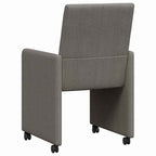 vidaXL Esszimmerstühle mit Rollen 2 pcs Hellgrau 57 x 66 x 94 cm