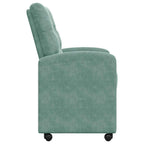 vidaXL Esszimmerstühle mit Rollen 2 pcs Meergrün 58 x 67 x 97 cm Samt