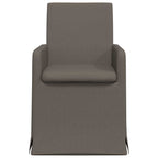 vidaXL Esszimmerstühle 2 pcs Hellgrau 57 x 67 x 95 cm Leinen