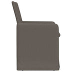vidaXL Esszimmerstühle 2 pcs Hellgrau 57 x 67 x 95 cm Leinen