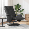 vidaXL Schwenkbarer Massagesessel Schwarz 71 x 90 x 105 cm Kunstleder