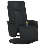 vidaXL Schwenkbarer Massagesessel Schwarz 71 x 90 x 105 cm Kunstleder