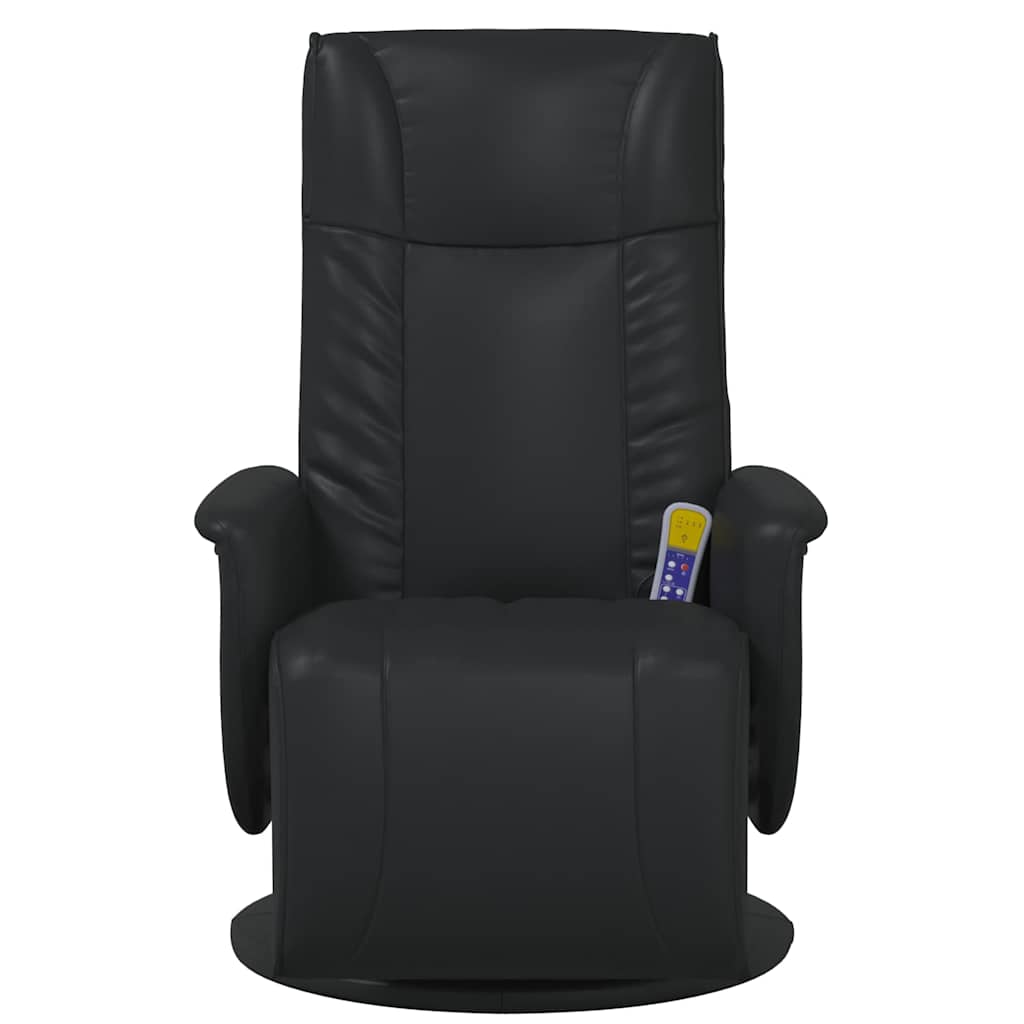 vidaXL Schwenkbarer Massagesessel Schwarz 71 x 90 x 105 cm Kunstleder