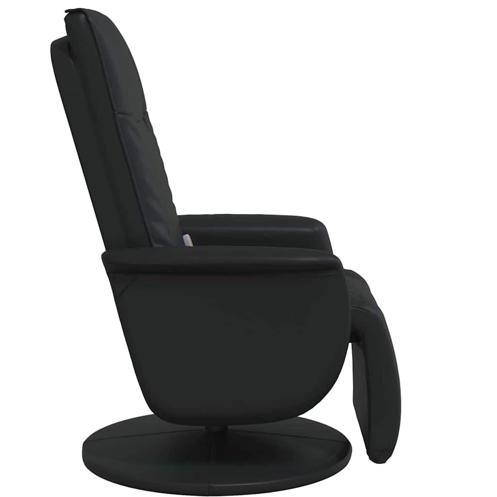 vidaXL Schwenkbarer Massagesessel Schwarz 71 x 90 x 105 cm Kunstleder