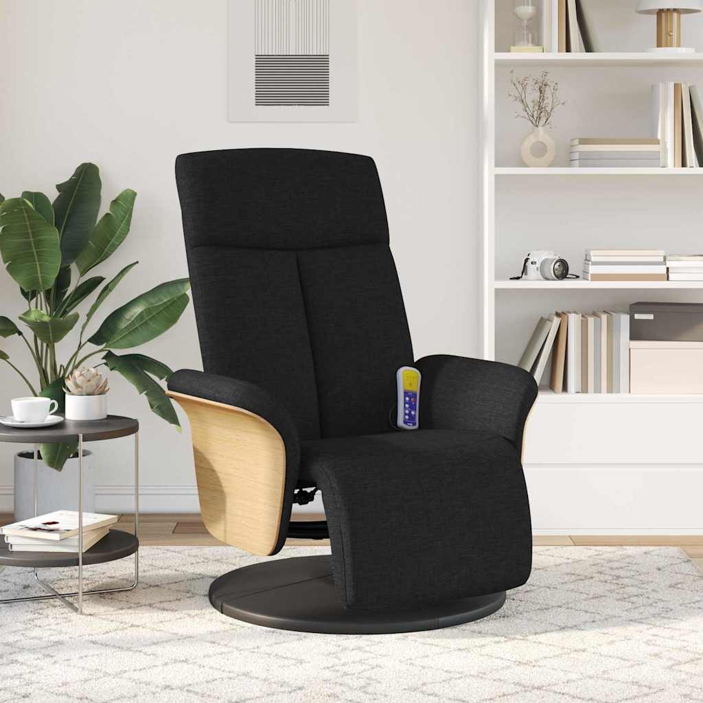 vidaXL Massage Relaxsessel Schwarz 79 x 87 x 104,5 cm Stoff