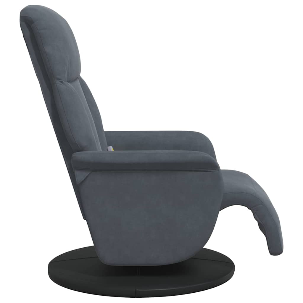 vidaXL Massage Relaxsessel Dunkelgrau 91 x 71 x 105 cm Samt