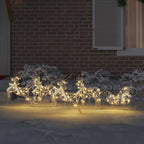 vidaXL LED Rentiere mit 40 LEDs 5 pcs Gold PET