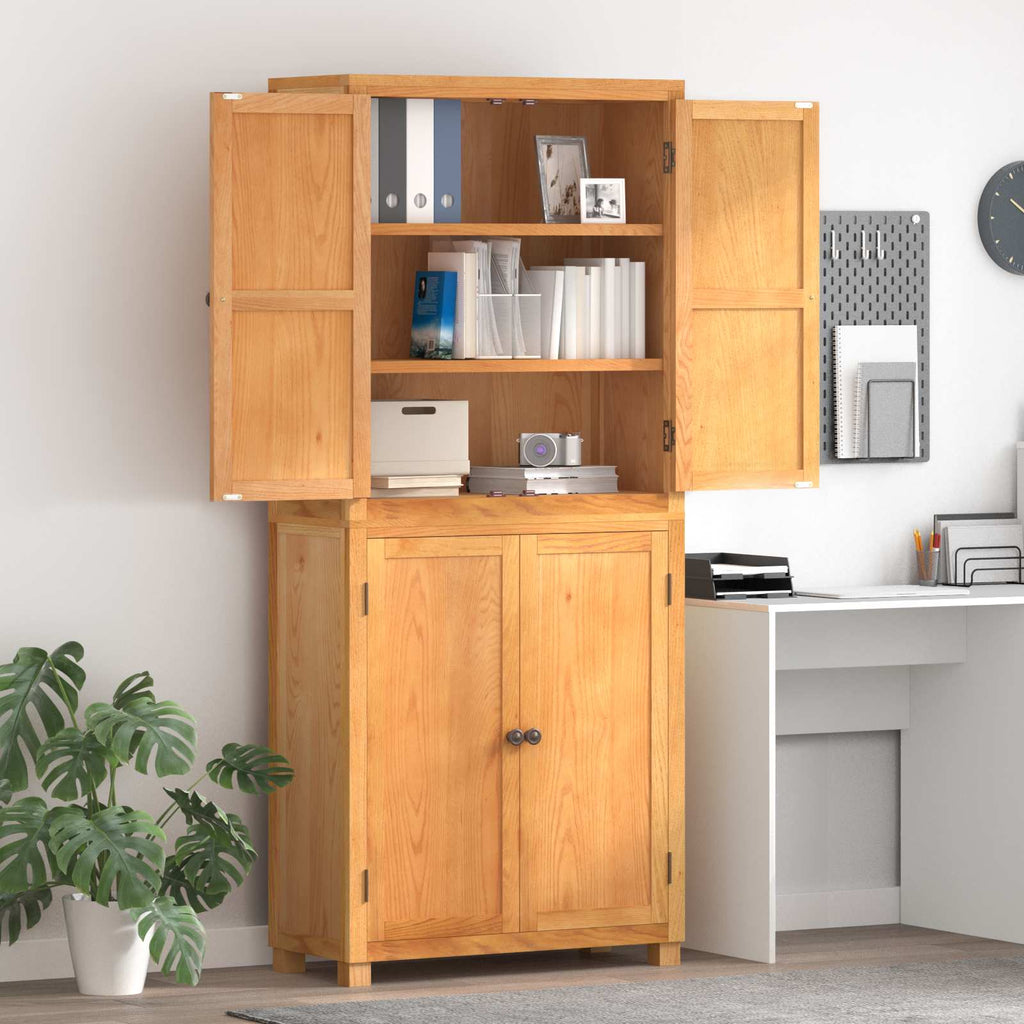 vidaXL Aufbewahrungsmöbel-Set mit Speicher mit Tür Braun Holzwerkstoff