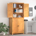 vidaXL Aufbewahrungsmöbel-Set mit Speicher mit Tür Braun Holzwerkstoff