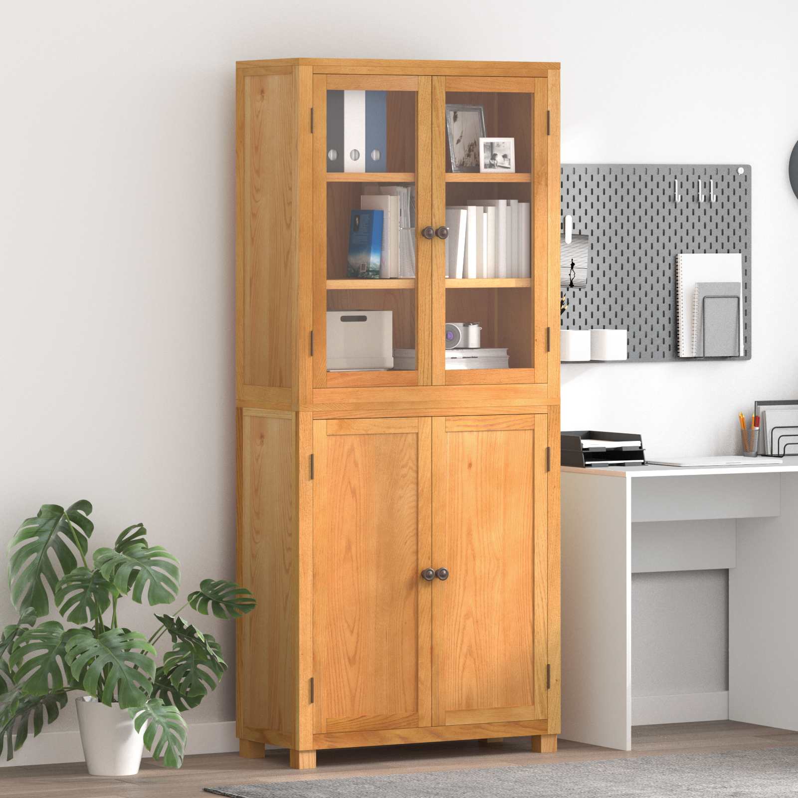 vidaXL Aufbewahrungsmöbel-Set 2 pcs Natur Engineered Wood und Eiche