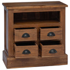vidaXL Aufbewahrungsschrank Natur 60 x 30 x 60 cm Massivholz Teak