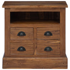 vidaXL Aufbewahrungsschrank Natur 60 x 30 x 60 cm Massivholz Teak