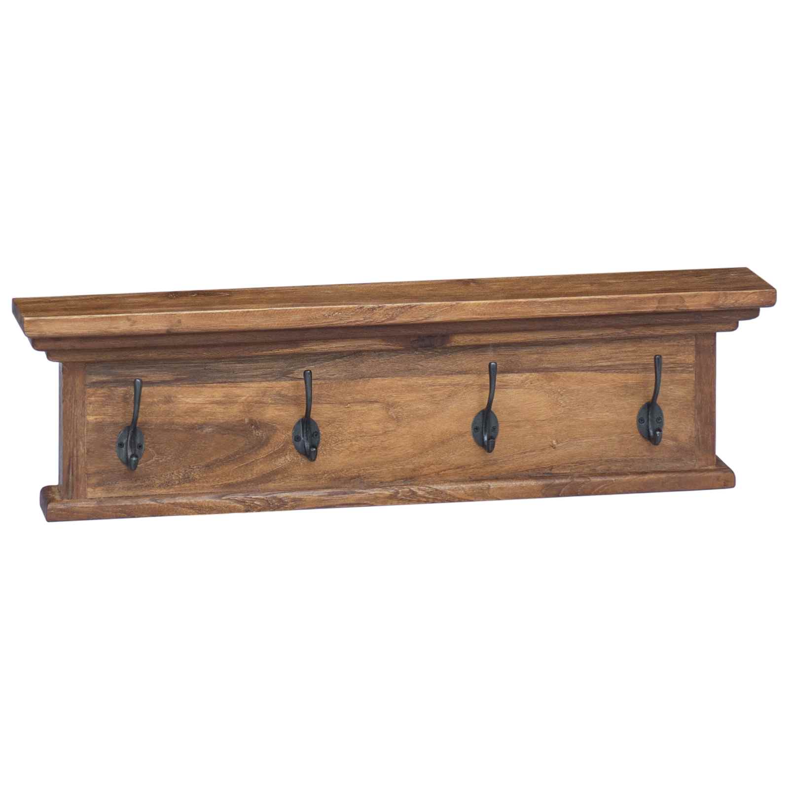 vidaXL Wandmontierter Kleiderständer Natur 70 x 10 x 20 cm
